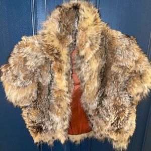 Fox Fur Crop Vest